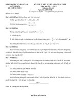 Đề thi TS vào lớp 10 năm học 2012-2013 ppt