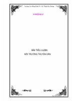 bài tiểu luận  môi trường truyền dẫn