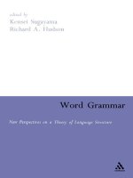 Word Grammar New Perspectives on a Theory of Language Structure. docx