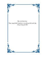 Báo cáo khoa học: Thực trạng bệnh Gumboro ở các đàn gà thịt nuôi tập trung trong gia đình ppt