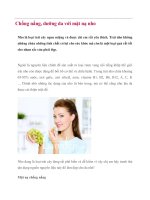 Chống nắng, dưỡng da với mặt nạ nho doc