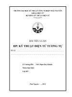 Bài tiểu luận : HP kỹ thuật điện tử tương tự ppt