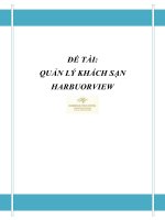 Đồ án tốt nghiệp - Phân tích thiết kế hệ thống - QUẢN LÝ KHÁCH SẠN HARBUORVIEW doc