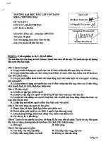 Đề thi lần 1 môn: quản trị học - trường đại học dân lập Văn Lang khoa thương mại ppt