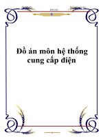 đồ án môn hệ thống cung cấp điện