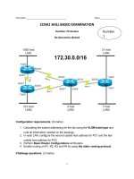 CCNA1 SKILL BASED EXAMINATION - Number 1 pptx