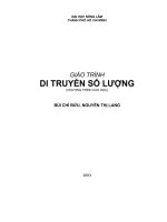GIÁO TRÌNH DI TRUYỀN SỐ LƯỢNG pdf