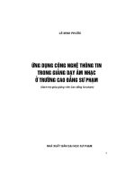 Ứng dụng cộng nghệ thông tin trong giảng dạy âm nhạc trường cao đẳng sư phạm docx