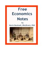 Free Economics NotesBy Kevin Bucknall BSc(Econ), PhDCopyright 2012 Kevin Bucknall potx