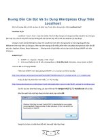 Hướng Dẫn Cài Đặt Và Sử Dụng Wordpress Chạy Trên Localhost ppt
