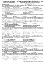 Đề và đáp án thi thử đại học môn hóa Chuyên ĐHKHTN lần 3 docx