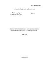CHƯƠNG TRÌNH PHỐI HỢP HÀNH ĐỘNG QUỐC GIA PHÒNG CHỐNG DỊCH CÚM GIA CẦM VÀ CÚM Ở NGƯỜI (OPI) potx