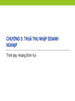 Chương 5: Thuế thu nhập doanh nghiệp pdf
