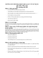 HƯỚNG DẪN PHƯƠNG PHÁP VIẾT LUẬN VĂN SỬ DỤNG DỮ LIỆU THỨ CẤP docx