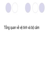 Tổng quan về vệ tinh và bộ cảm pptx