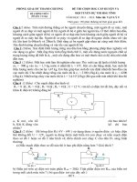ĐỀ THI CHỌN HSG CẤP HUYỆN VÀ ĐỘI TUYỂN DỰ THI HSG TỈNH NĂM HỌC 2011 – 2012 VẬT LÝ 9 ppt