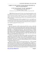 Báo cáo khoa học: Nghiên cứu chế tạo màng tin bằng phương pháp phún xạ phản ứng Magnetron DC docx