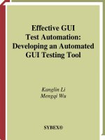 Effective GUI Test Automation: Developing an Automated GUI Testing Tool potx