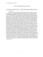 tiểu luận môn kinh tế vĩ mô  ''''tác động nghị quyết 11 đối với thị trường tiền tệ''''