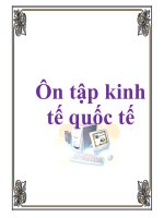 Ôn tập kinh tế quốc tế docx