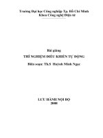 Bài giảng thí nghiệm điều khiển tự động pot