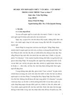 BÁO CÁO KHOA HỌC: ĐỂ HỌC TỐT HƠN KIẾN THỨC “VĂN HÓA – VĂN MINH” TRONG GIÁO TRÌNH “Tout va BIEN