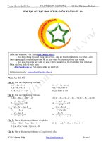 Bài tập ôn thi học kỳ 2 môn toán lớp 10 ppt