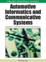 Automotive Informatics and Communicative Systems: Principles in Vehicular Networks and Data Exchange ppt