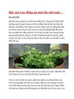 Đặc sản cao bằng ăn một lần nhớ mãi ..............