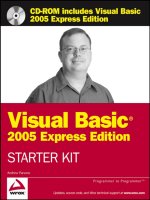 Wrox’s Visual Basic 2005 Express Edition Starter Kit pdf