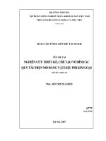 Báo cáo: Nghiên cứu thiết kế, chế tạo vỏ bình ắc quy tàu điện mỏ bằng vật liệu phi kim loại pptx