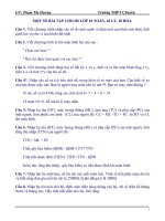 Một số bài tập cho học sinh lớp 10 toán, 10 lý, 10 hóa pot