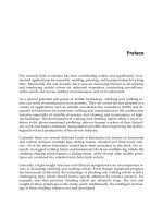 PrefaceThe research field of robotics has been contributing widely and significantly to industrial doc