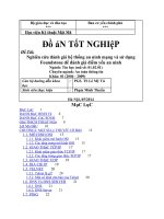 Đồ án nghiên cứu đánh giá hệ thống an ninh mạng và sử dụng foundstone để đánh giá điểm yếu an ninh