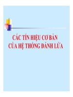 CÁC TÍN HIỆU CƠ BẢN CỦA HỆ THỐNG ĐÁNH LỬA potx