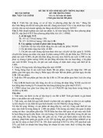 Đề thi tuyển sinh hệ liên thông đại học môn kế toán tài chính, nguyên lý kế toán pot