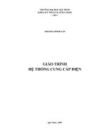 Giáo trình: Hệ thống cung cấp điện ppt