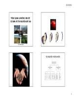 Tổng quan về những vấn đề cơ bản về tài nguyên đất đai pptx