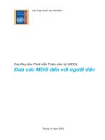 Đưa các mục tiêu phát triển thiên niên kỷ đến với người dân docx