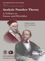 Analytic Number Theory A Tribute to Gauss and Dirichlet William Duke Yuri Tschinkel Editors doc