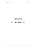 Bài giảng Cơ học kết cấu potx