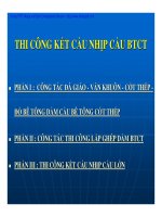 THI CÔNG KẾT CẤU NHỊP CẦU BTCT potx