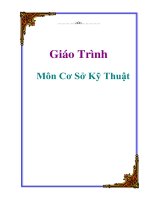 Giáo Trình : Bộ môn cơ sở kỹ thuật pdf