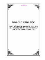 Báo cáo khoa học: THIẾT KẾ VECTOR MANG CẤU TRÚC GEN HA1 BIỂU HIỆN KHÁNG NGUYÊN BỀ MẶT VIRUS CÚM A/H5N1 Ở THỰC VẬT docx