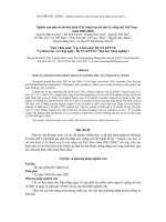 Nghiên cứu một số chỉ tiêu kinh tế kỹ thuật của bò sữa Úc nhập nội Việt Nam pdf