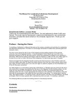 The Manual for Leadership & Business Development By Bruce Eley ppt