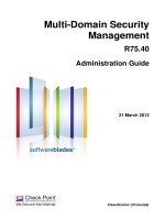 Multi-Domain Security Management R75.40 Administration Guide potx