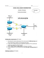 CCNA1 SKILL BASED EXAMINATION - Number 5 ppt