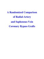 A Randomized Comparison of Radial-Artery and Saphenous-Vein Coronary Bypass Grafts potx