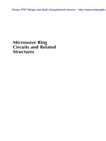 Microwave Ring Circuits and Related Structures pot